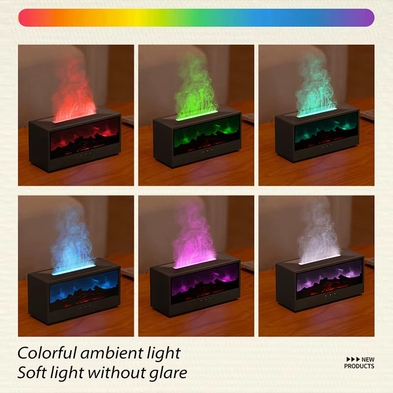 Air Humidifier and Essential Oil Diffuser with Auto-Off Feature, LED Light, and Remote Control - Ideal for Home Decor and Gifting