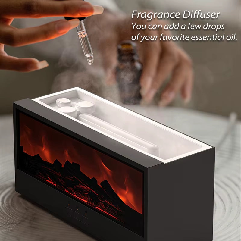 Air Humidifier and Essential Oil Diffuser with Auto-Off Feature, LED Light, and Remote Control - Ideal for Home Decor and Gifting