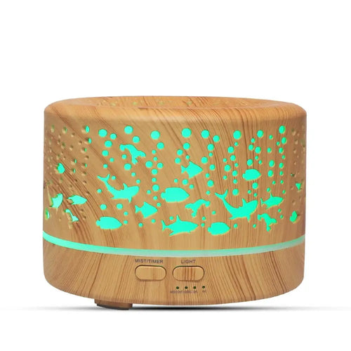 700Ml Wood Grain Aroma Diffuser Home Humidifiers Color Light Essential Oil Diffuser Aromatherapy Electric Oil Difusor