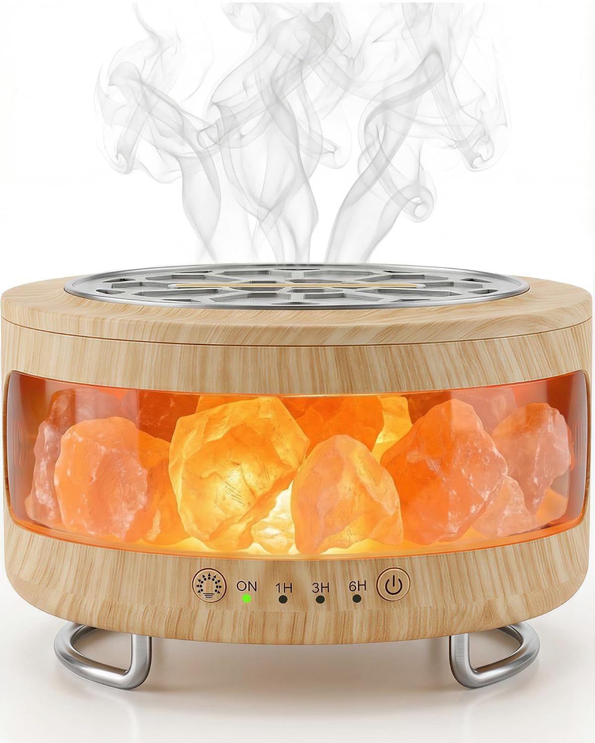 Essential Oil Diffuser with Himalayan Salt Lamp, Scent Diffusers for Home